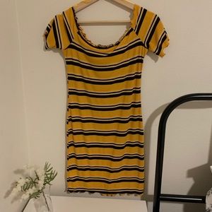 Yellow Fitted dress